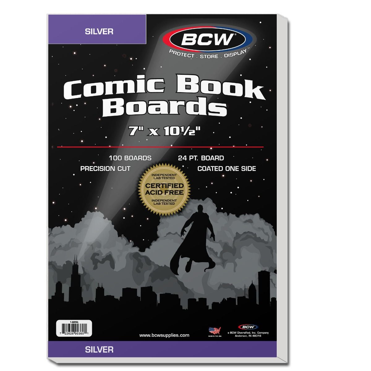 Silver Comic Backing Boards BCW