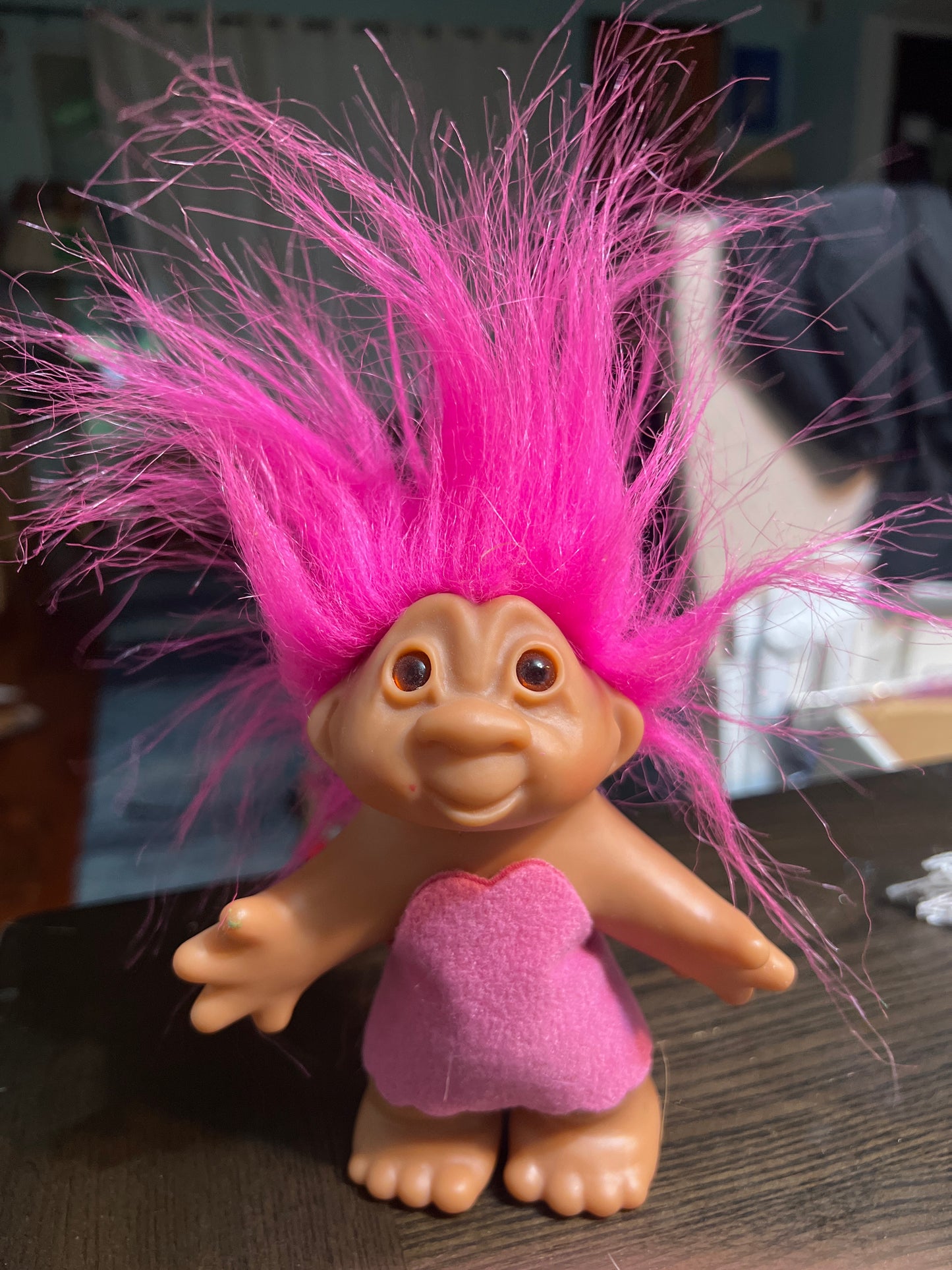 Troll Doll Vintage Pink Dress DAM 2005
