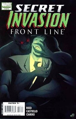SECRET INVASION FRONT LINE ISSUE 3 NOVEMBER 2008 BY BRIAN REED NM 1ST PRINT