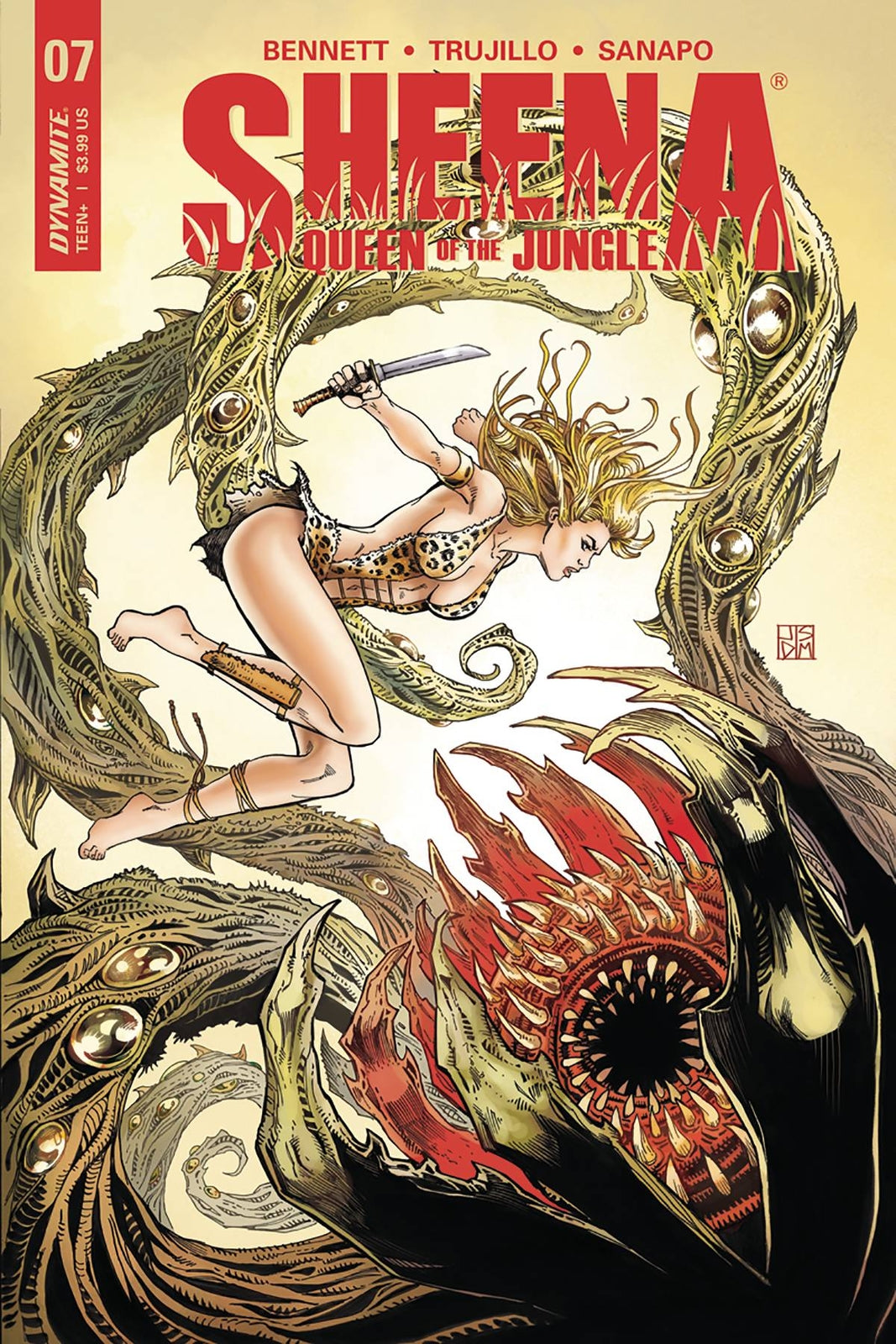 SHEENA #7 COVER B DUURSEMA DYNAMITE NM