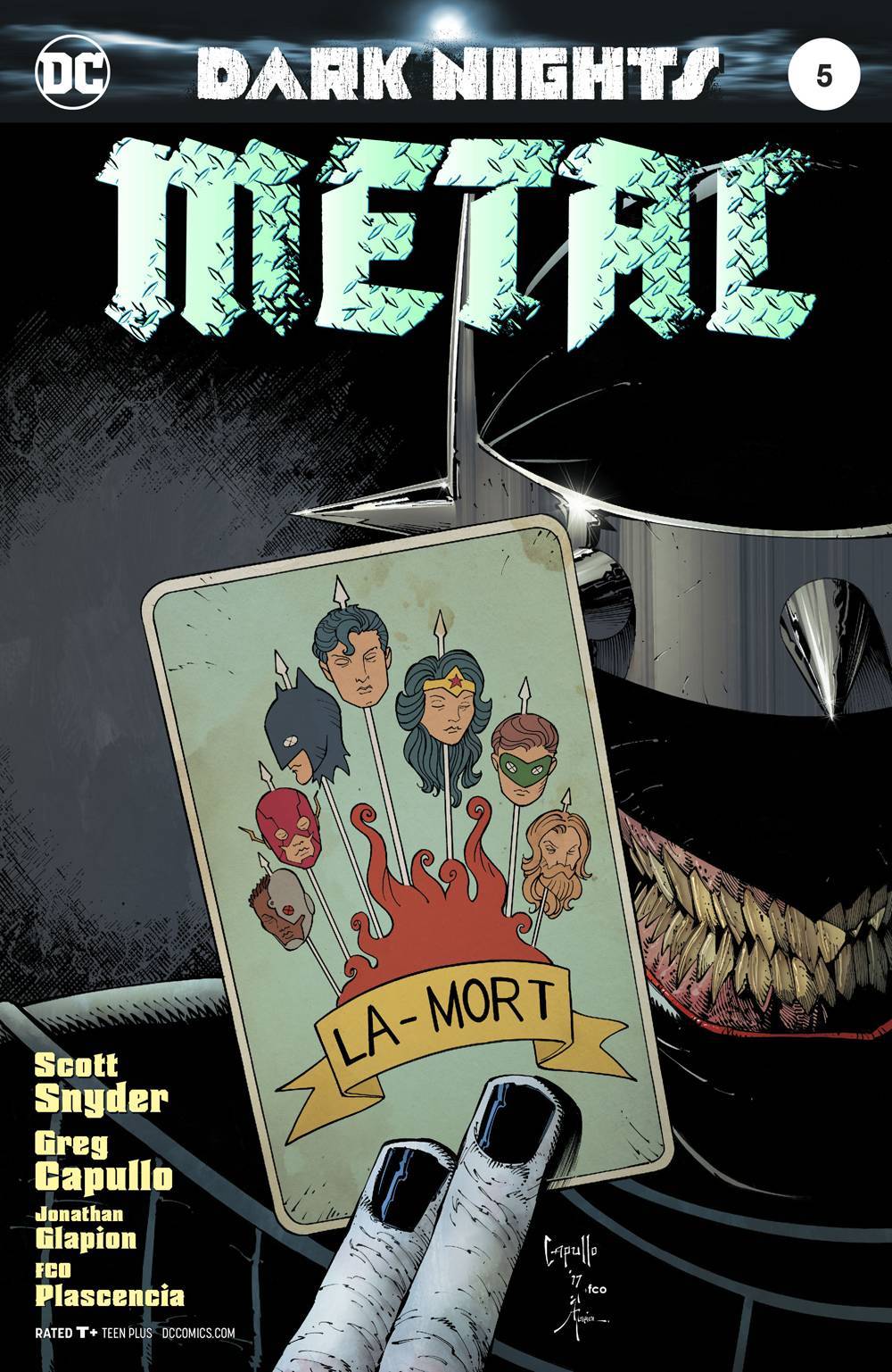 DARK NIGHTS METAL #5 OF 6 BATMAN DC COMICS NM FOIL COVER 1st PRINT