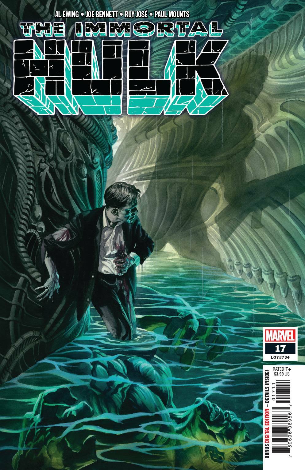 IMMORTAL HULK #17 MAIN COVER MARVEL NM 1ST PRINT 2019