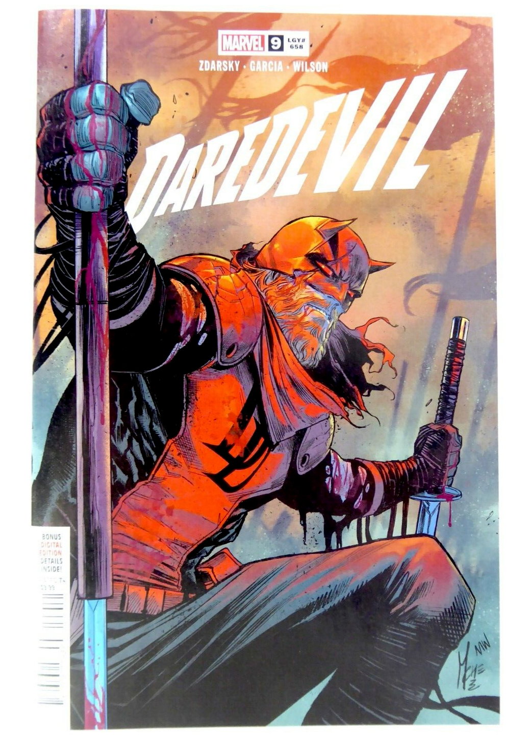 DAREDEVIL #9 MARVEL COMICS 2023 NM LEGACY #658 MAIN COVER NM CHIP ZDARSKY