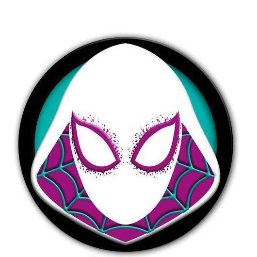 SPIDER-GWEN FCBD 1.5" METAL PIN LIMITED PROMO 2018 WIZKIDS NECA