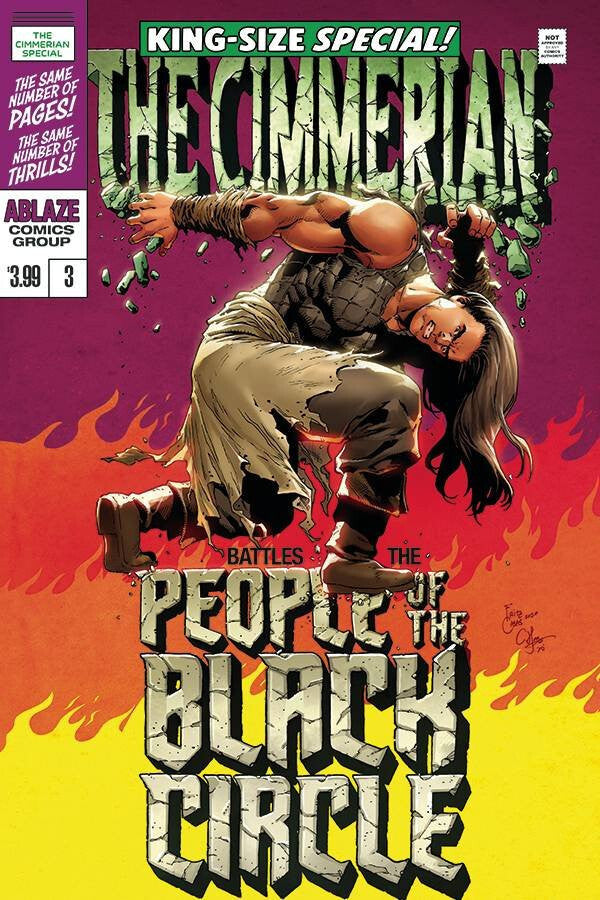 CIMMERIAN PEOPLE OF THE BLACK CIRCLE #3 HULK VAR 1ST PRINT ABLAZE COMICS 2020