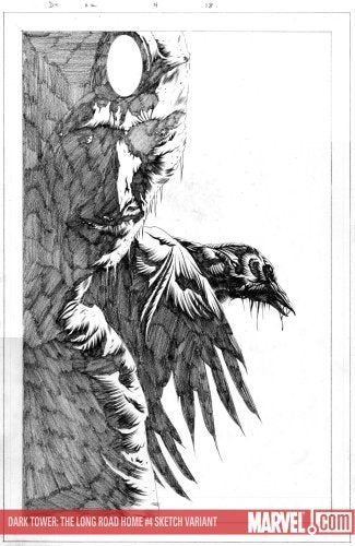 DARK TOWER LONG ROAD HOME #4 SKETCH VARIANT PETER DAVID NM 1ST PRINT