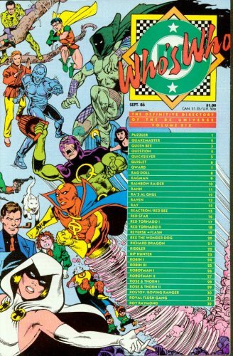 DC WHO'S WHO SEPTEMBER 1986 NM 1ST PRINT