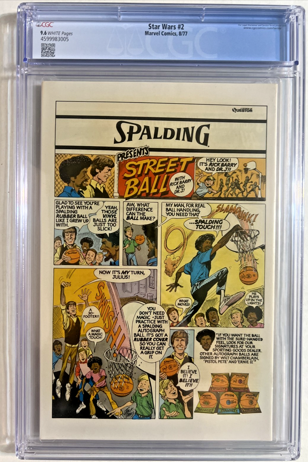 STAR WARS #2 CGC 9.6 MARVEL COMICS 1977 THOMAS CHAYKIN 1st PRINT WHITE PGS