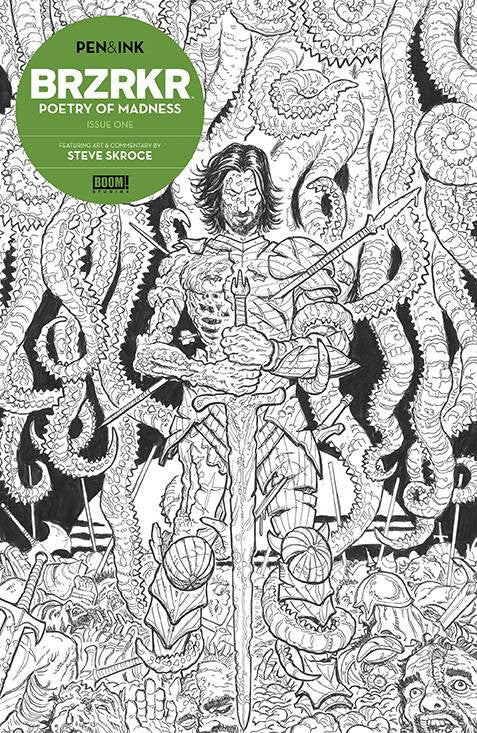 BRZRKR POETRY OF MADNESS PEN & INK #1 NM 1ST PRINT MAIN COVER BOOM! STUDIOS 2024