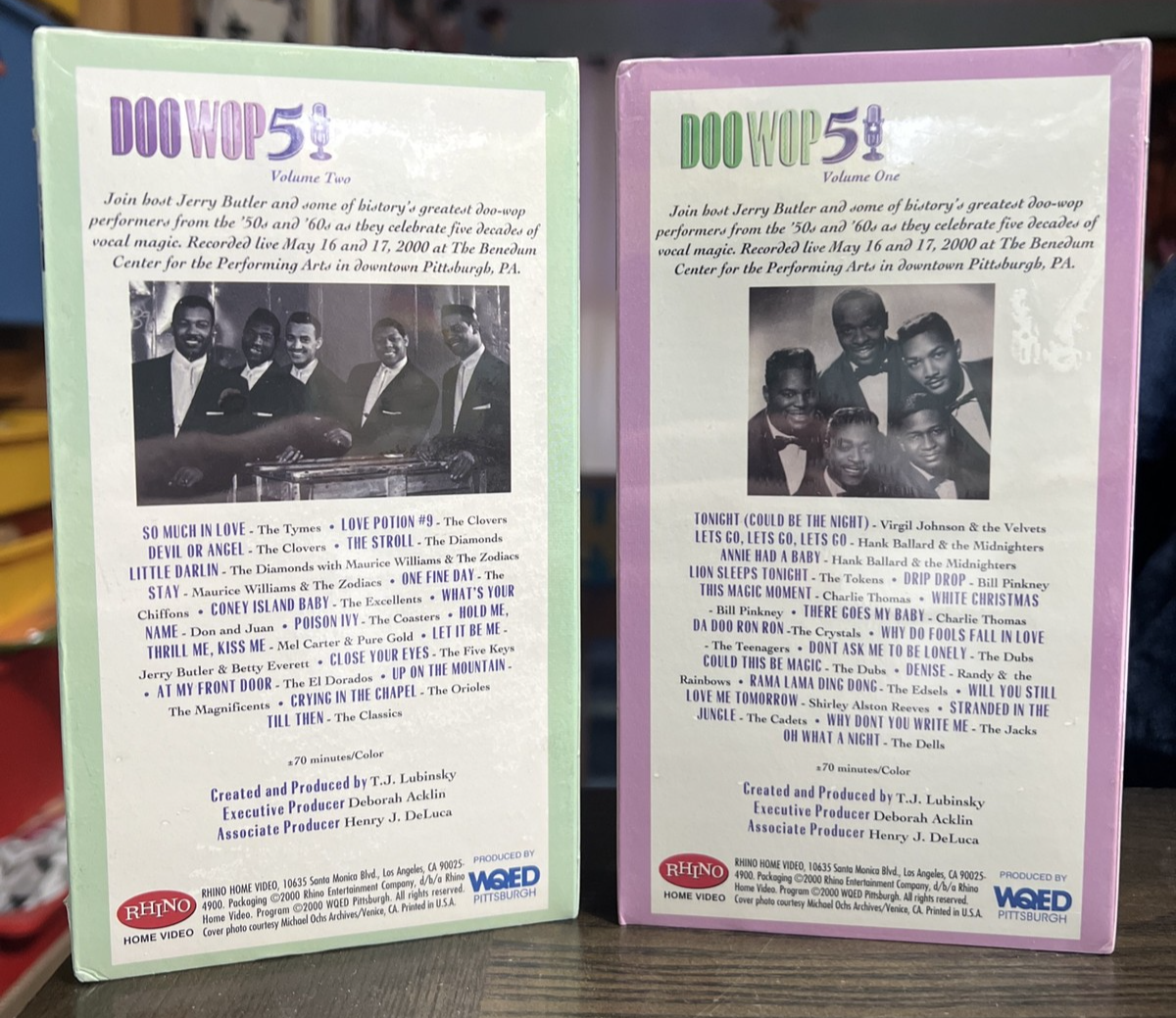 Doo Wop VHS Tapes Volumes 1 & 2 Rhino Home Video New Sealed 2000