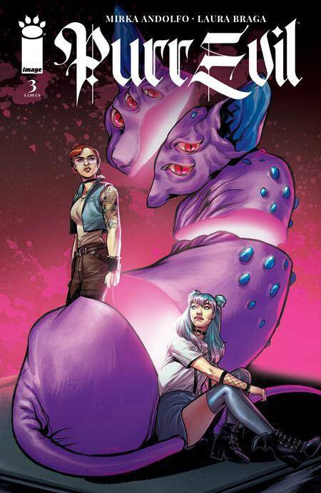 PURR EVIL #3 PINTI VARIANT MIRKA ANDOLFO LAURA BRAGA IMAGE COMICS 2023 VF/NM