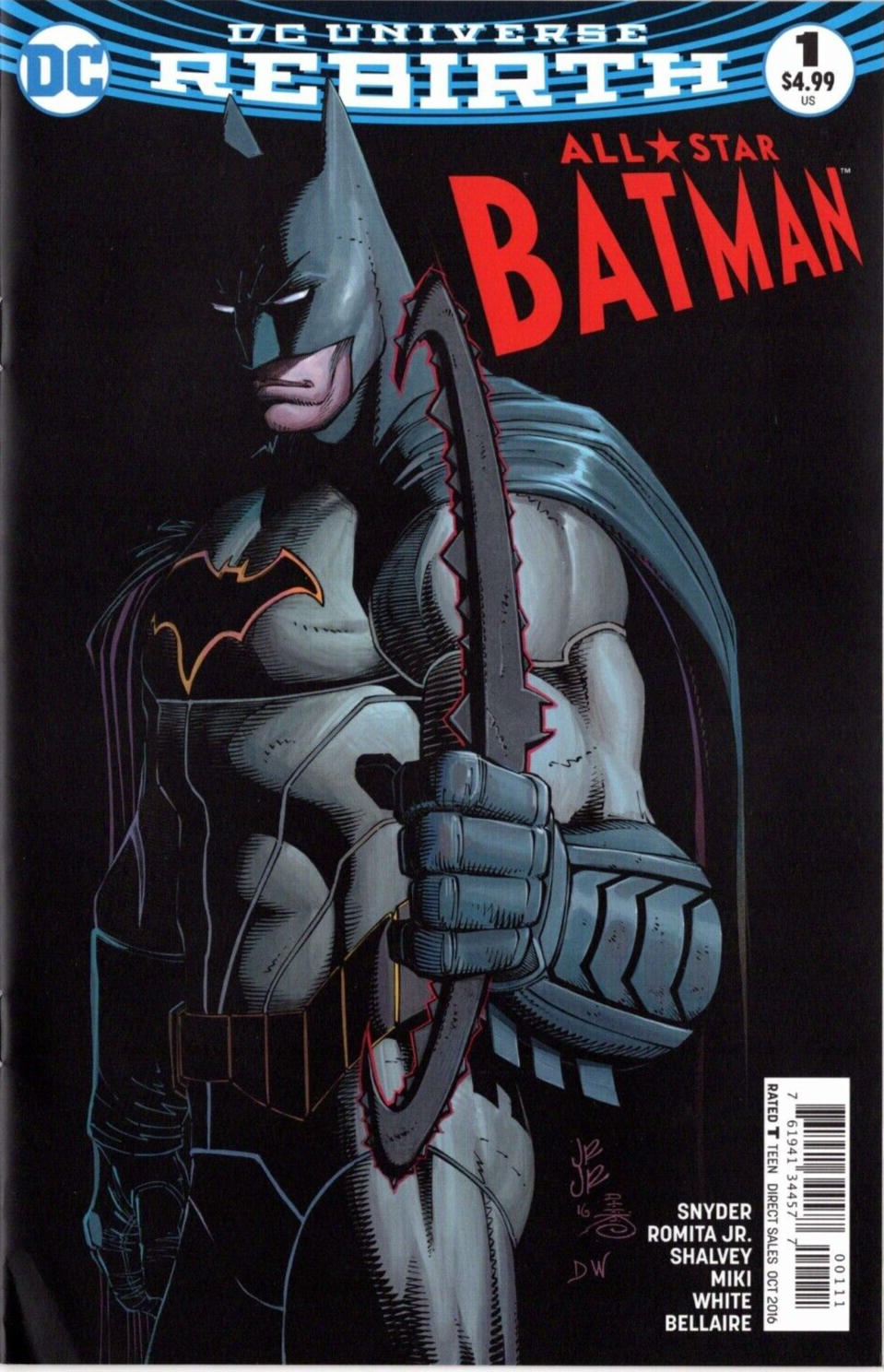 ALL-STAR BATMAN ISSUE #1 SCOTT SNYDER AND JOHN ROMITA JR. DC NM 1st PRINT