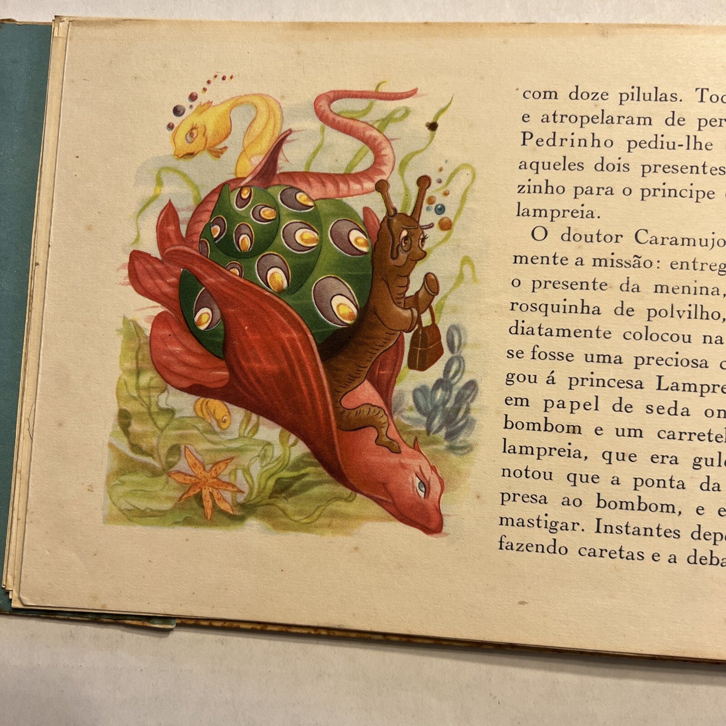 A LAMPREIA MONTEIRO LOBATO 1947 BRAZIL PORTUGUESE MOVING CHILDRENS BOOK RARE