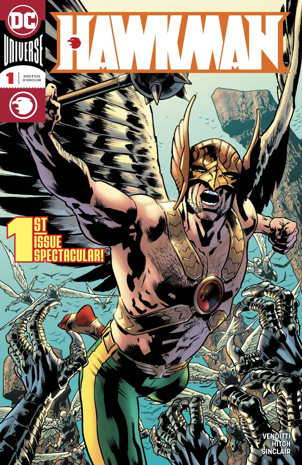 HAWKMAN #1 2018 DC COMICS NM