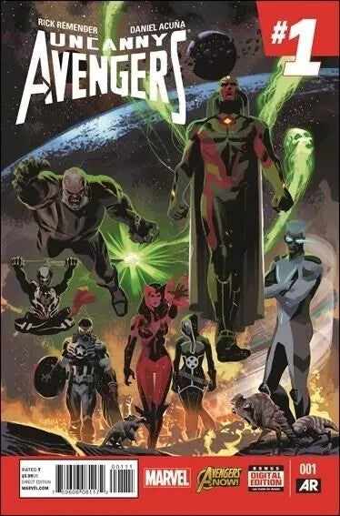 UNCANNY AVENGERS #4 MAIN COVER NM 1st PRINT 2015 REMENDER ACUNA
