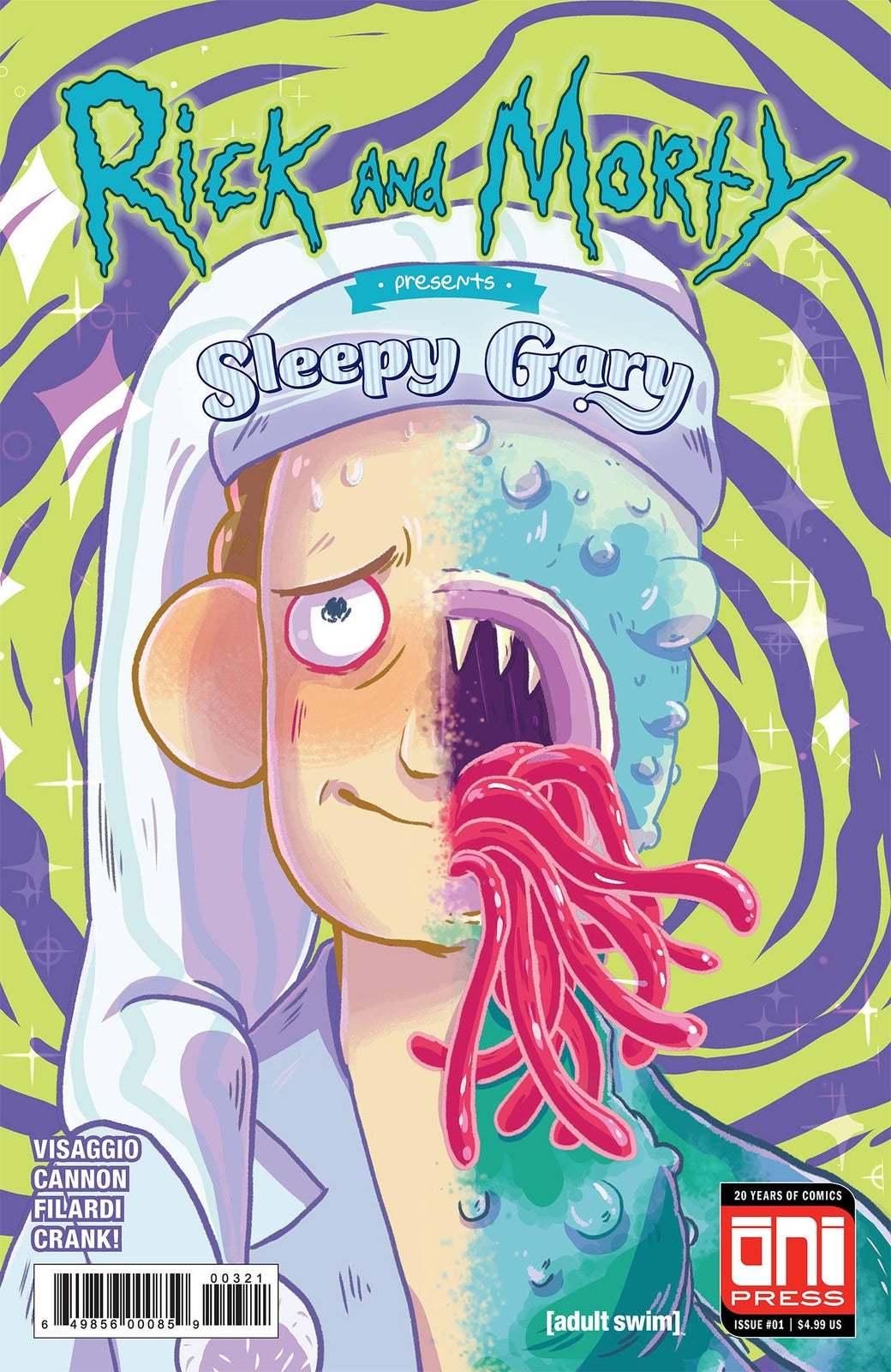 RICK & MORTY PRESENTS SLEEPY GARY #1 CVR B MCGEE VARIANT ONI NM FIRST PRINT 2018