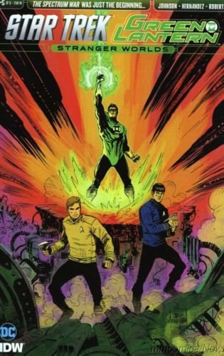 STAR TREK GREEN LANTERN #5 C NM SPOCK KIRK WAR 2016 VARIANT STRANG NM 1ST PRINT