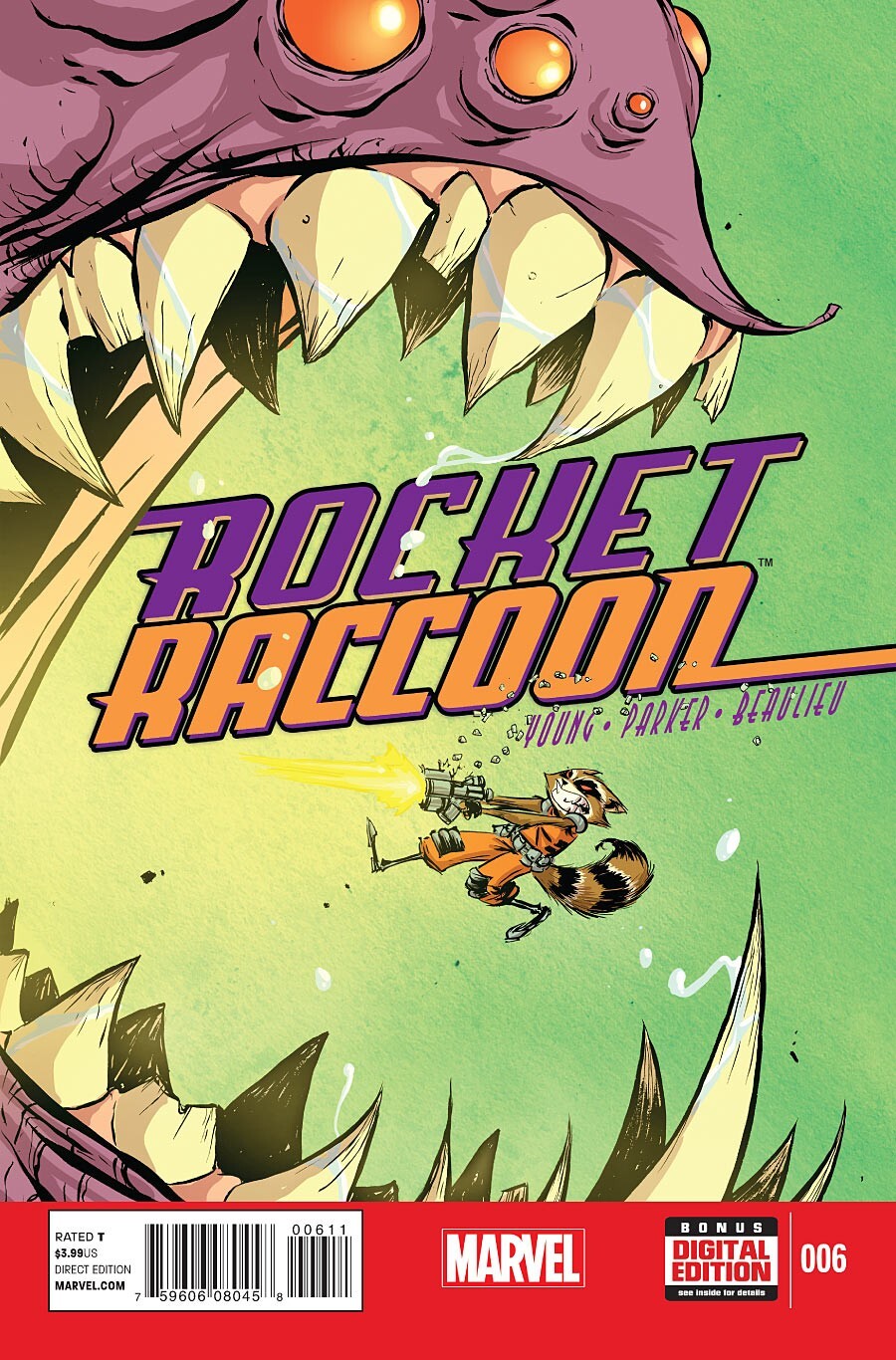 ROCKET RACCOON #6 MAIN COVER NM 1ST PRINT MARVEL COMICS 2014