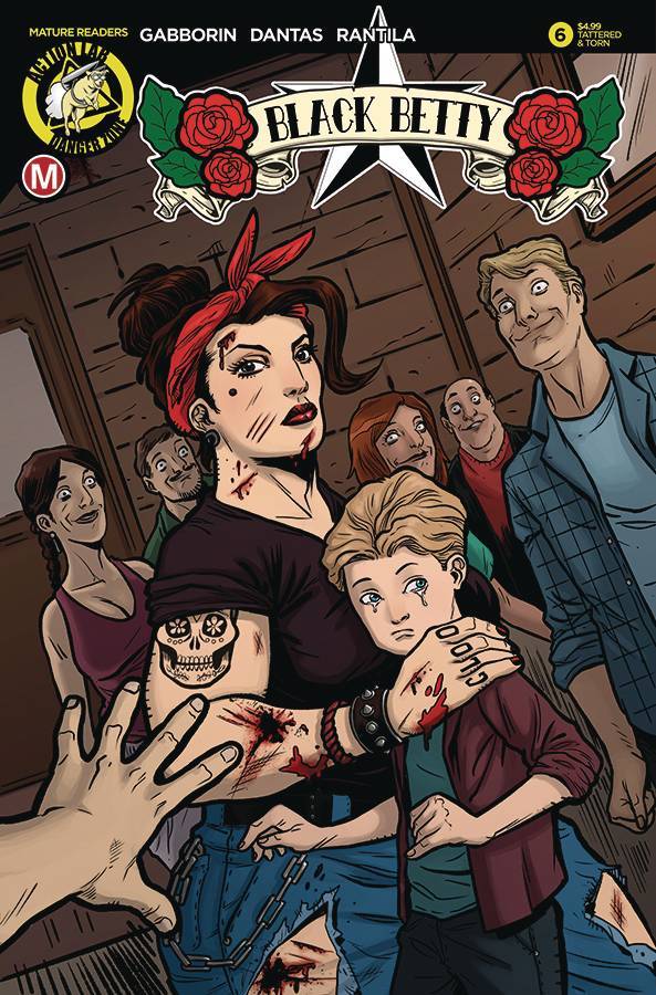 BLACK BETTY #6 CVR B DANTAS TATTERED & TORN (MR) ACTION LAB NM 1ST PRINT 2018