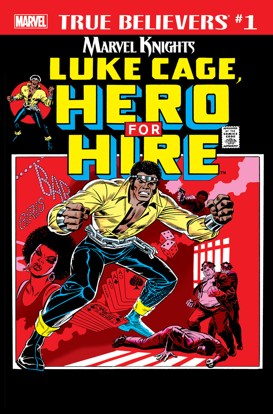 TRUE BELIEVERS LUKE CAGE HERO FOR HIRE #1 MARVEL NM 1ST PRINT 2018