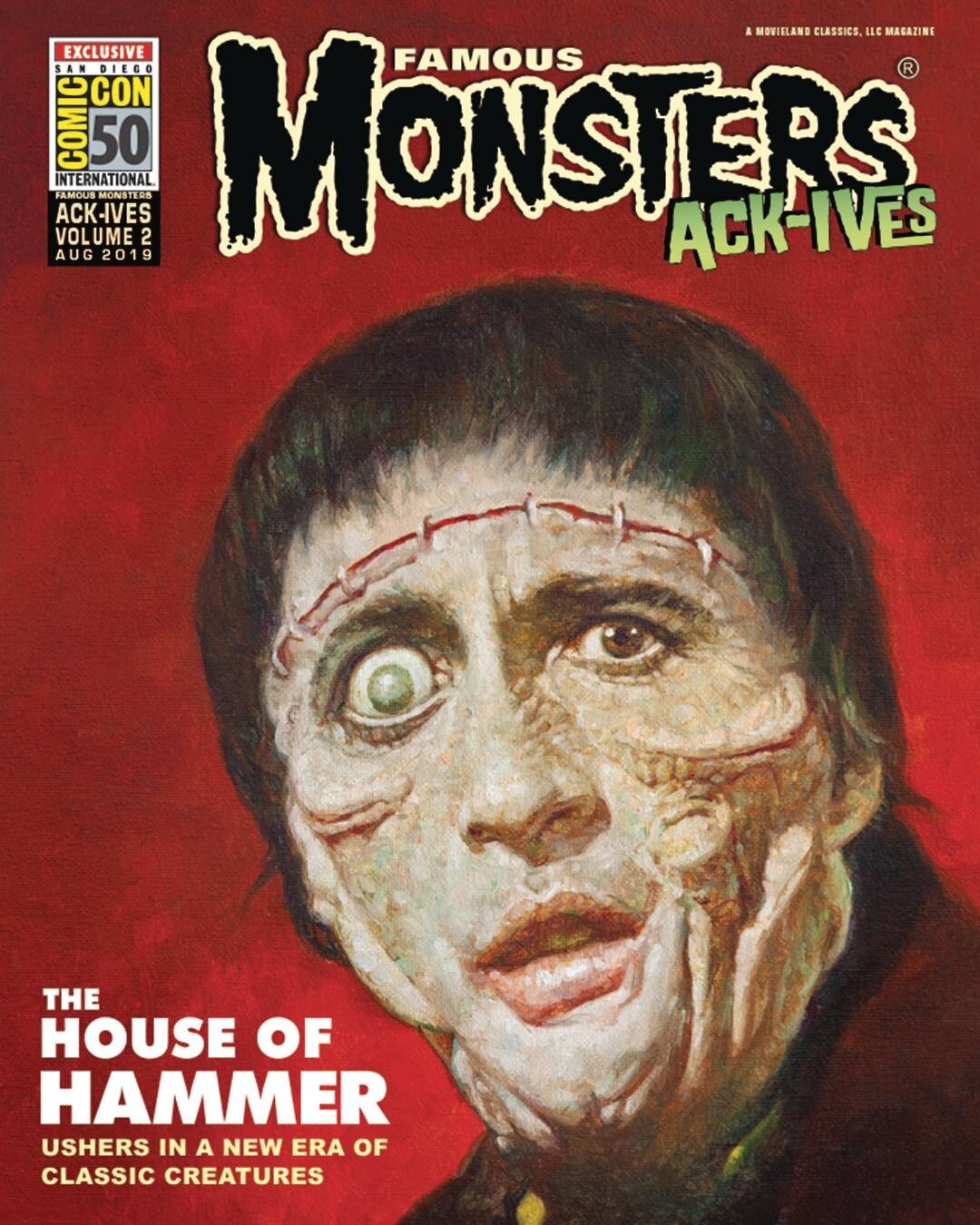 FAMOUS MONSTERS ACK-IVES #2 HOUSE OF HAMMER SDCC EXCLUSIVE 2019 VFN/NM