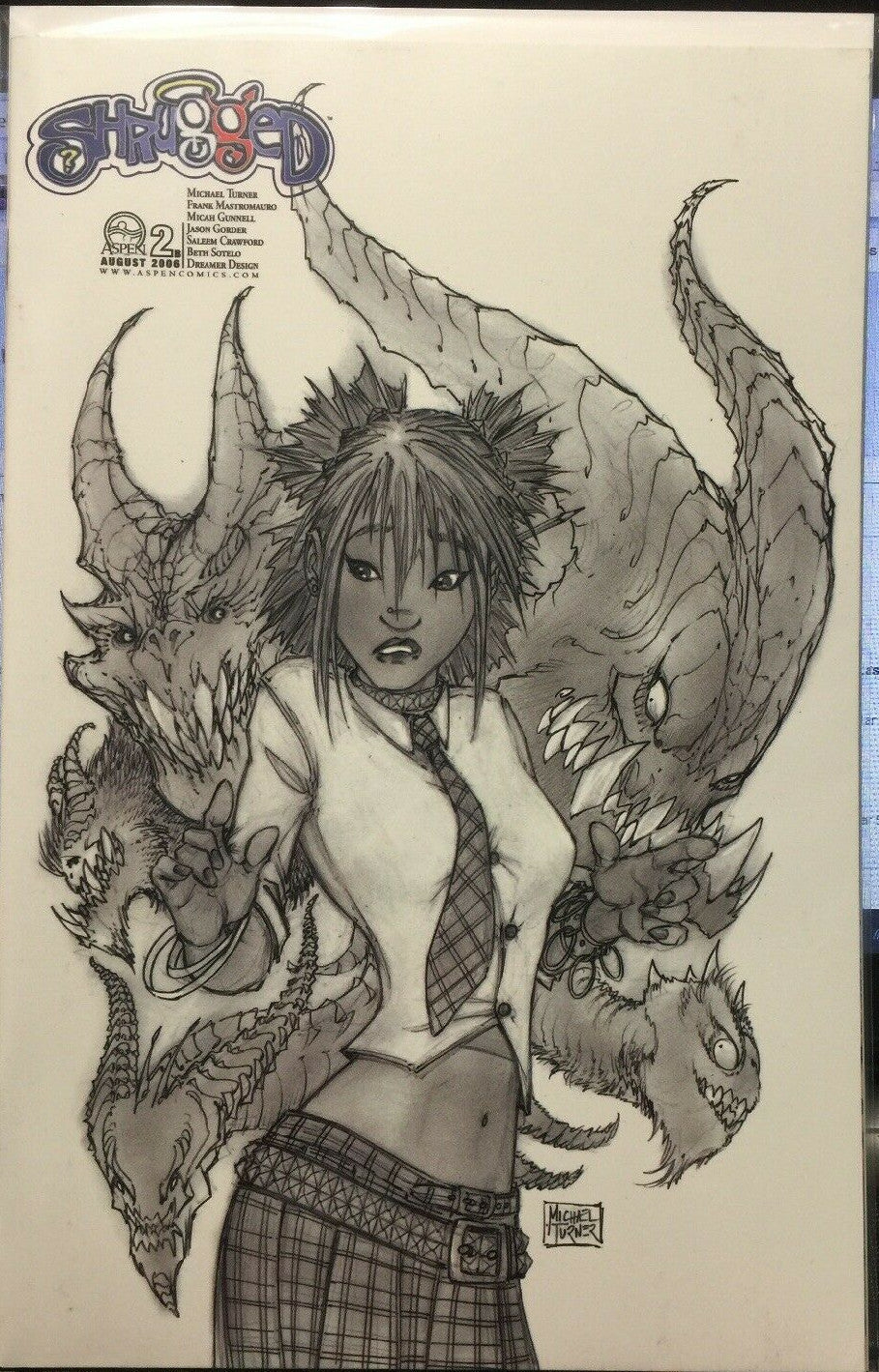 SHRUGGED #2 B MICHAEL TURNER VARIANT ASPEN COMICS 2006 VFN+ 1ST PRINT