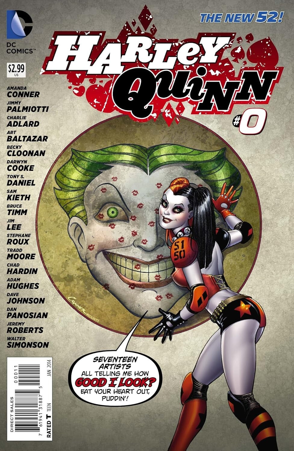 HARLEY QUINN #0 AMANDA CONNER JIMMY PALMIOTTI NM 1ST PRINT 2014 NEW 52