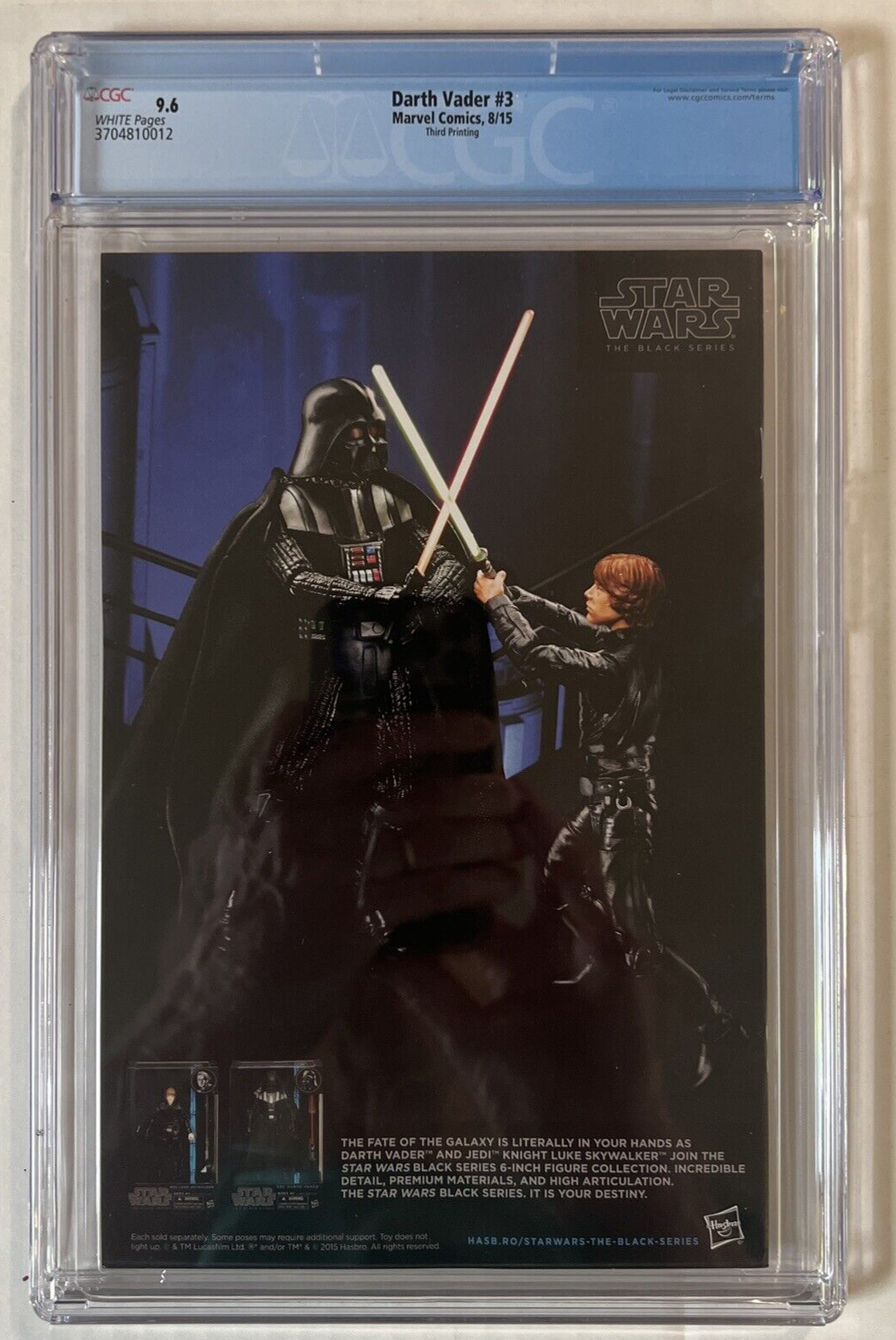 STAR WARS DARTH VADER #3 CGC 9.6 THIRD PRINT 1ST DOCTOR APHRA MARVEL 2015