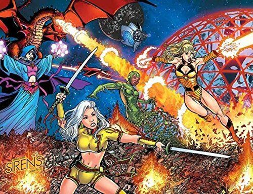 GEORGE PEREZ SIRENS #1 15 COPY PEREZ WRAP LEFT INCENTIVE VARIANT NM 1ST PRINT
