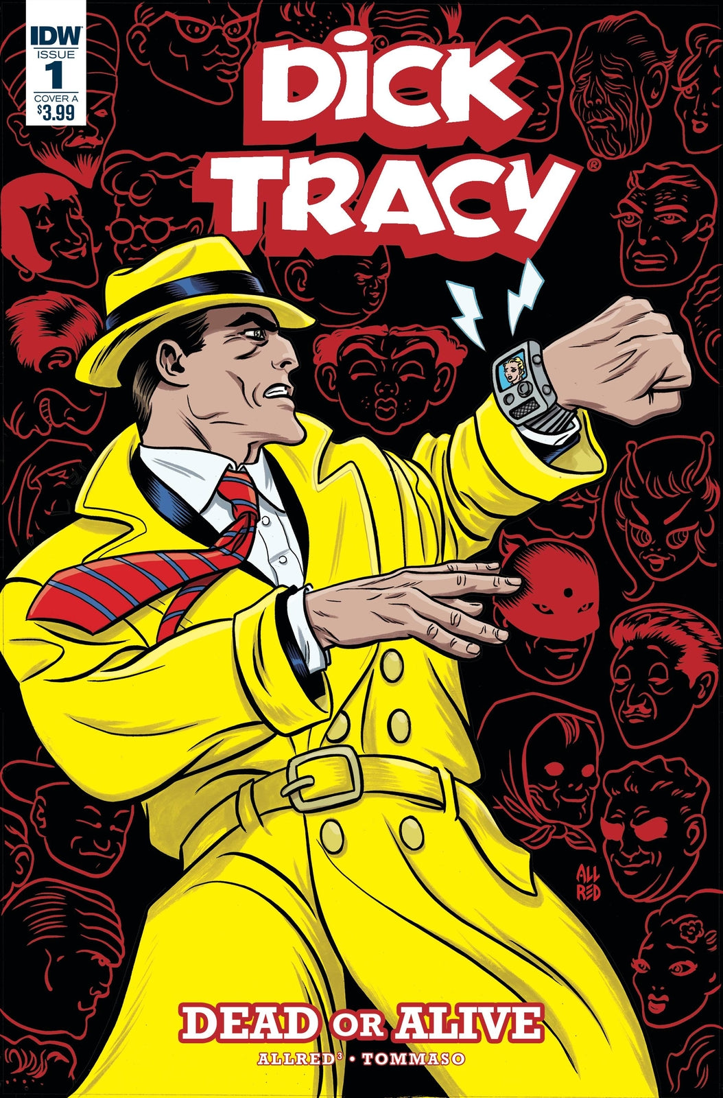 DICK TRACY DEAD OR ALIVE #1 COVER A ALLRED IDW NM FIRST PRINT 2018