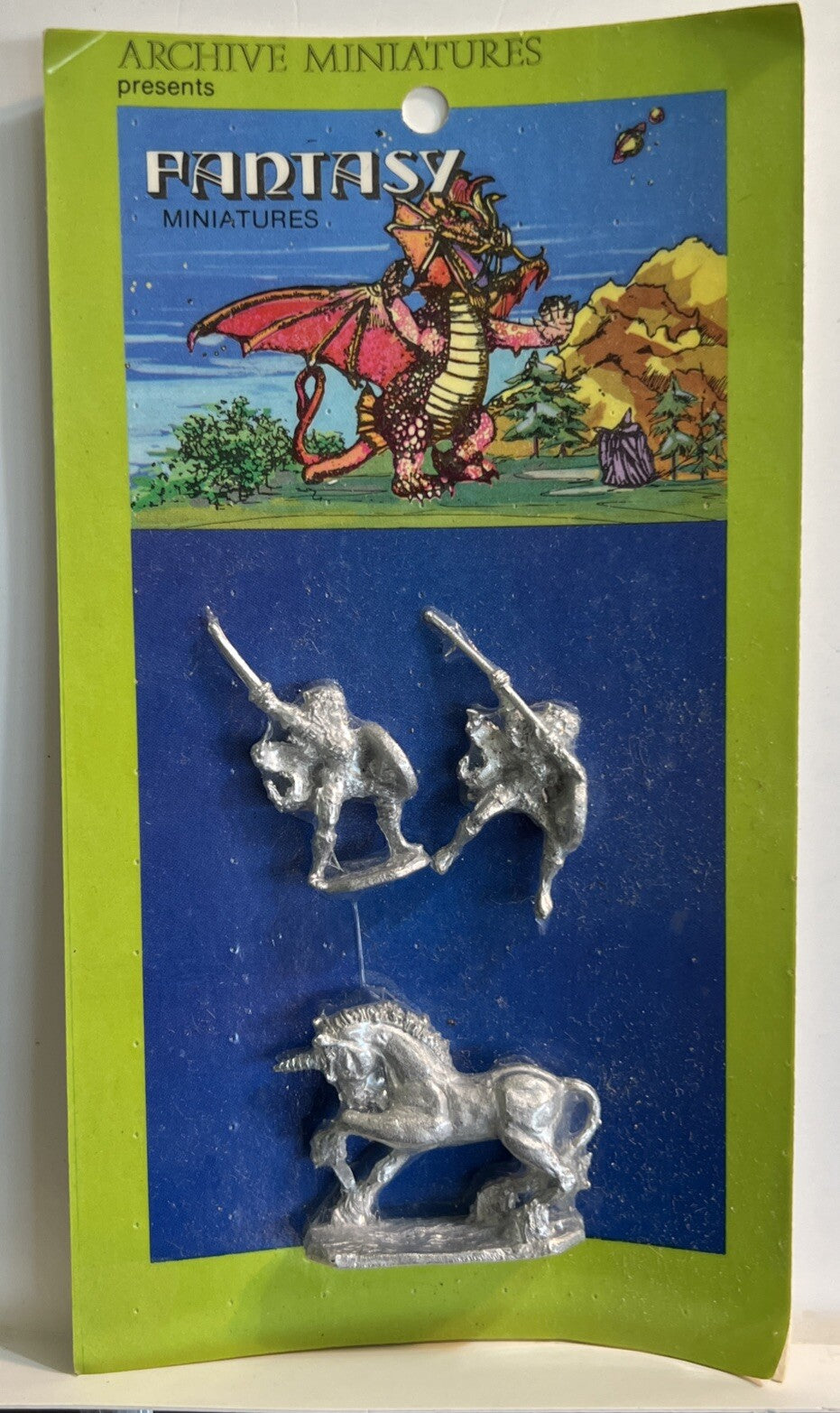 ARCHIVE MINIATURES FANTASY SERIES UNICORN AND FRIENDS SEALED ON ORIGINAL DISPLAY