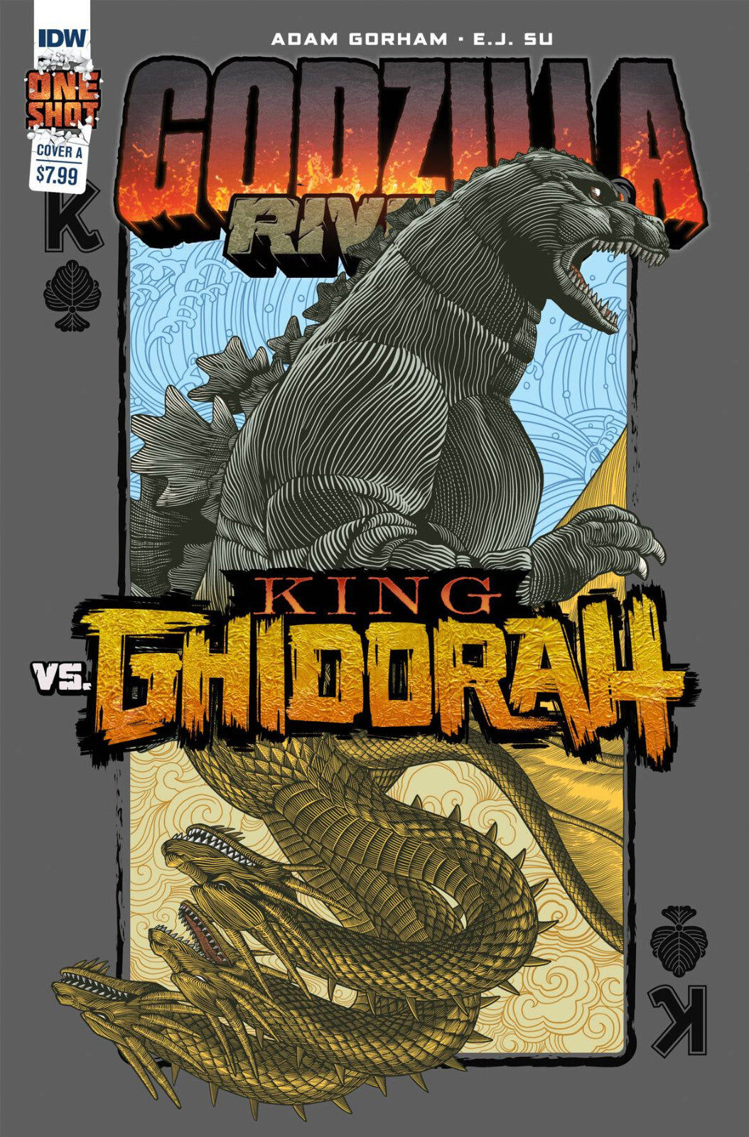 GODZILLA RIVALS KING GHIDORAH IDW 2022 NM GORHAM SU