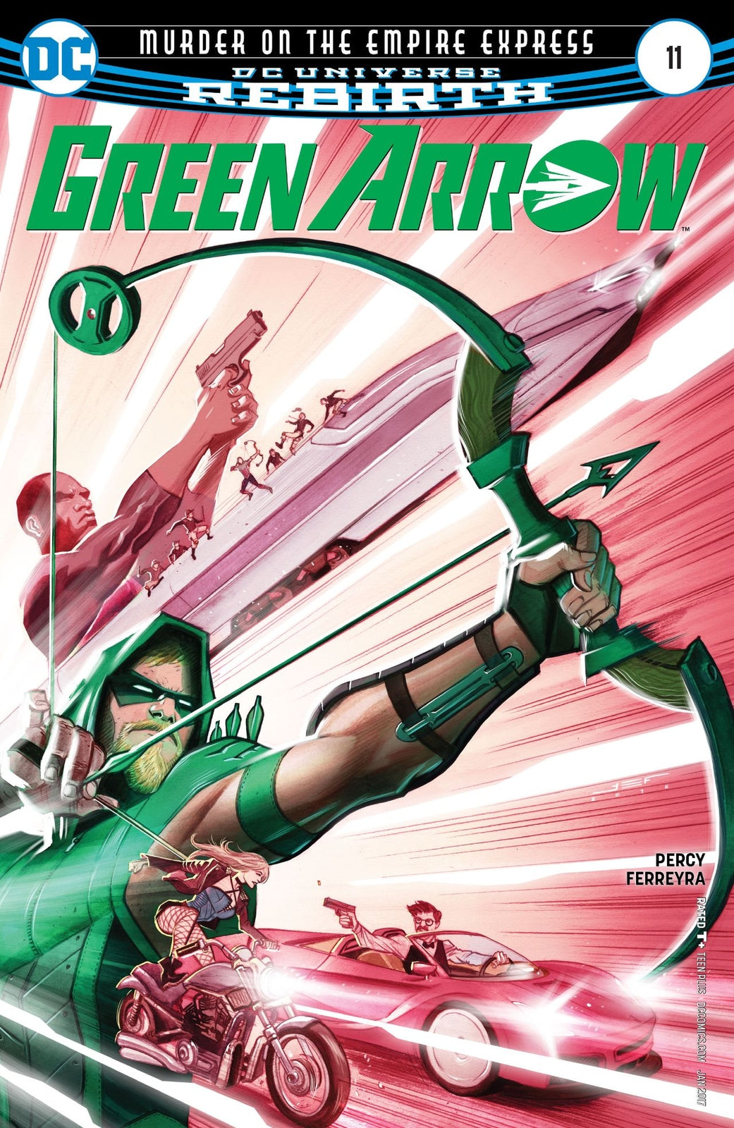 GREEN ARROW #11 MAIN COVER REBIRTH DC NM