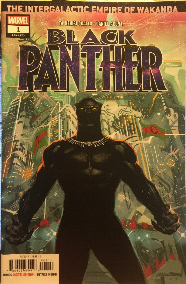 BLACK PANTHER #1 MAIN COVER MARVEL 2018 NM
