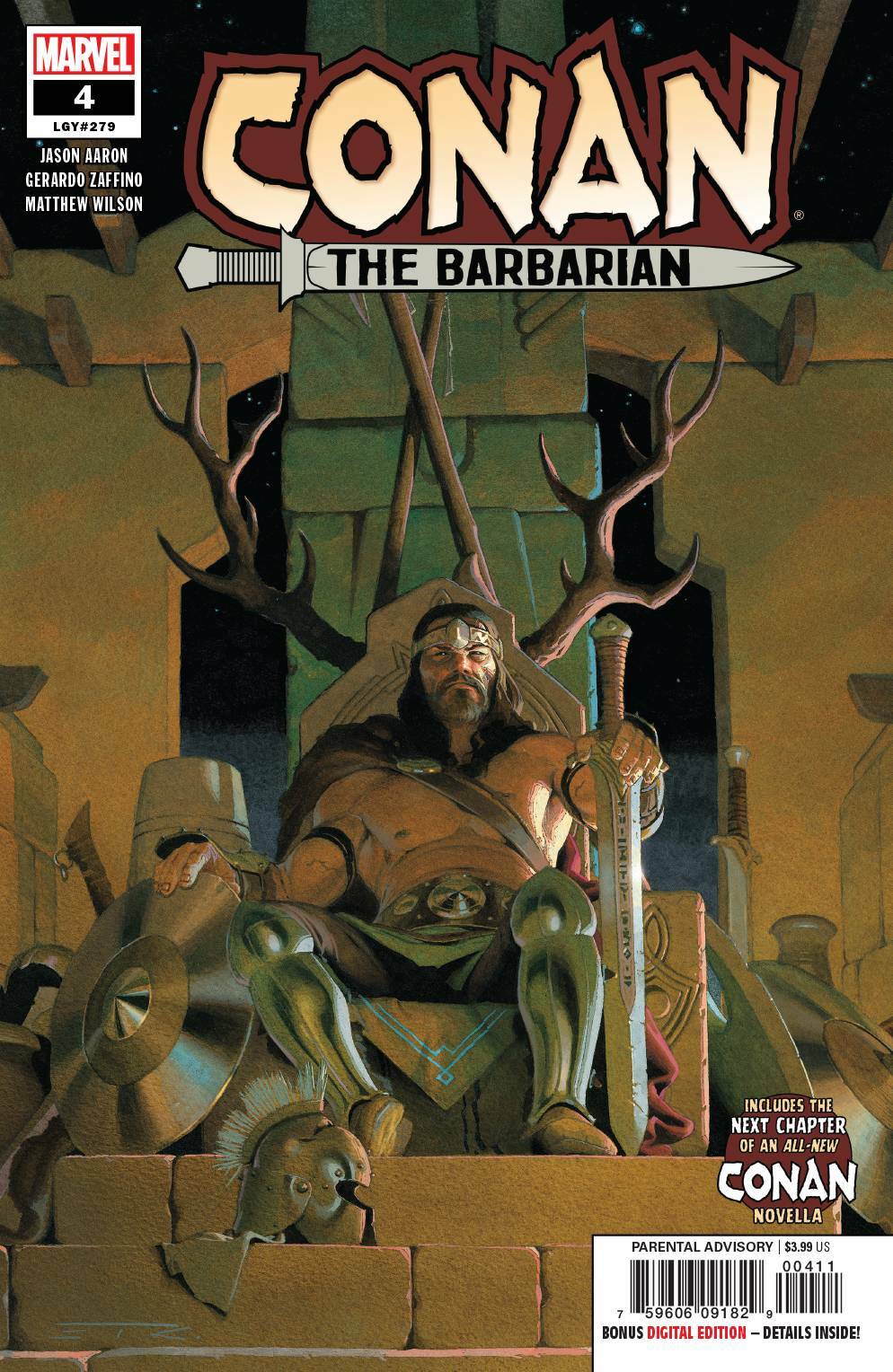CONAN #4 MAIN COVER MARVEL 2019 NM JASON AARON