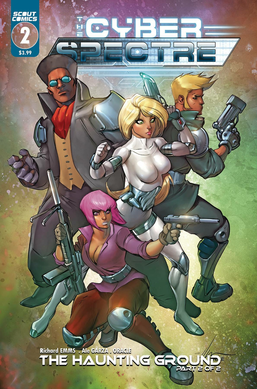 CYBER SPECTRE #2 COVER A GARZA SCOUT VFN 1ST PRINT 2019