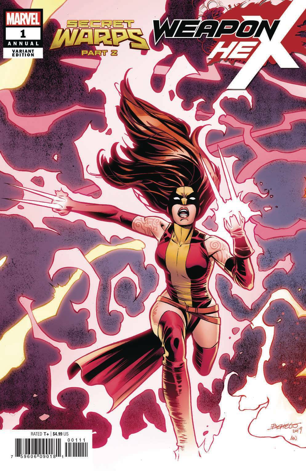 SECRET WARPS WEAPON HEX ANNUAL #1 PACHECO VARIANT MARVEL NM 1ST PRINT 2019