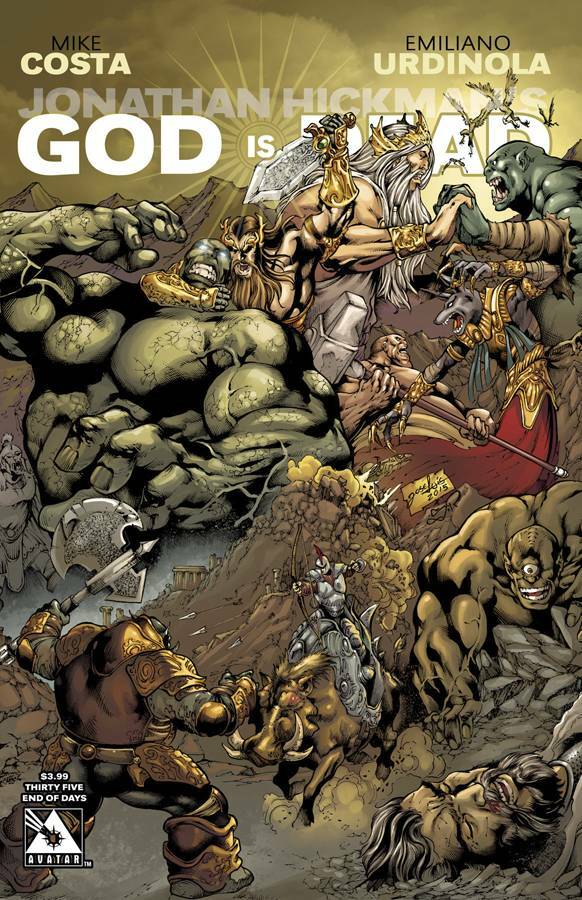GOD IS DEAD #35 END OF DAYS COVER NM 1ST PRINT AVATAR 2015