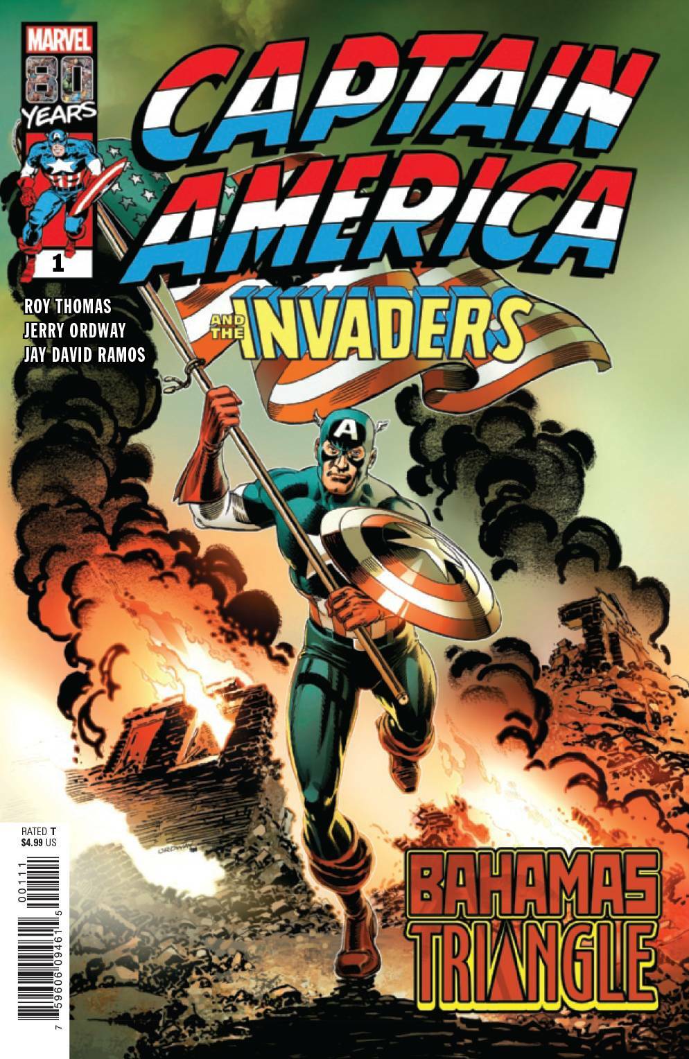 CAPTAIN AMERICA INVADERS BAHAMAS TRIANGLE #1 MAIN COVER MARVEL NM 1ST PRINT 2019