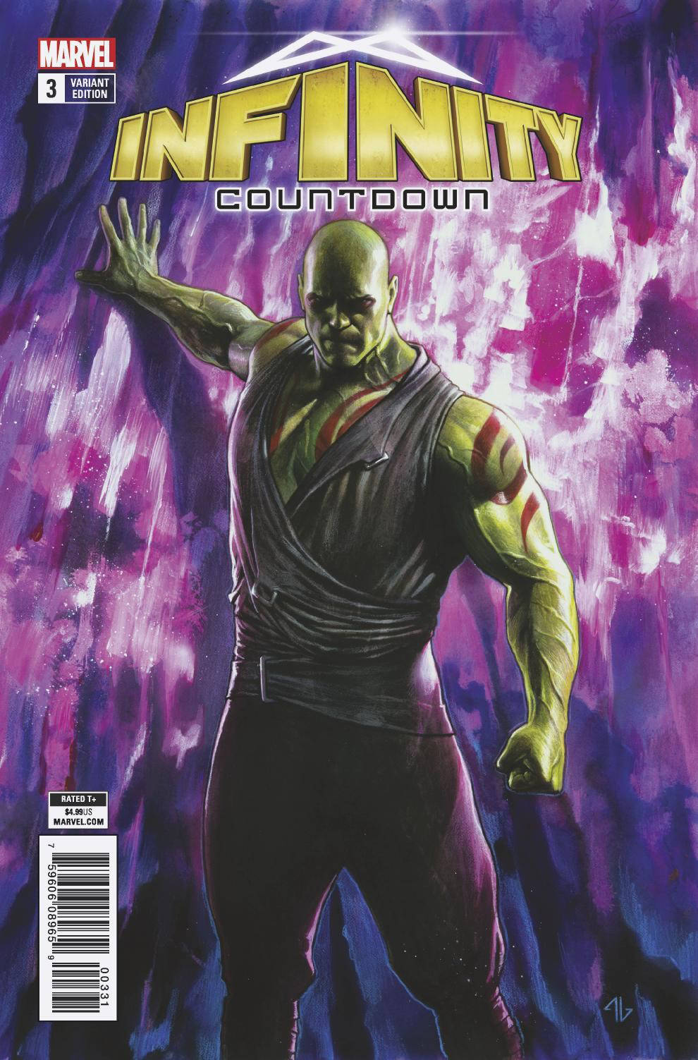 INFINITY COUNTDOWN #3 OF 5 DRAX HOLDS INFINITY VARIANT LEGACY MARVEL COMICS NM