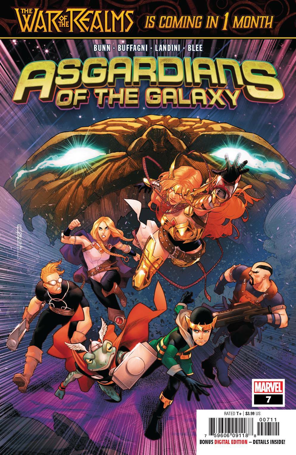 ASGARDIANS OF THE GALAXY #7 WAR OF REALMS MARVEL NM 1ST PRINT 2019