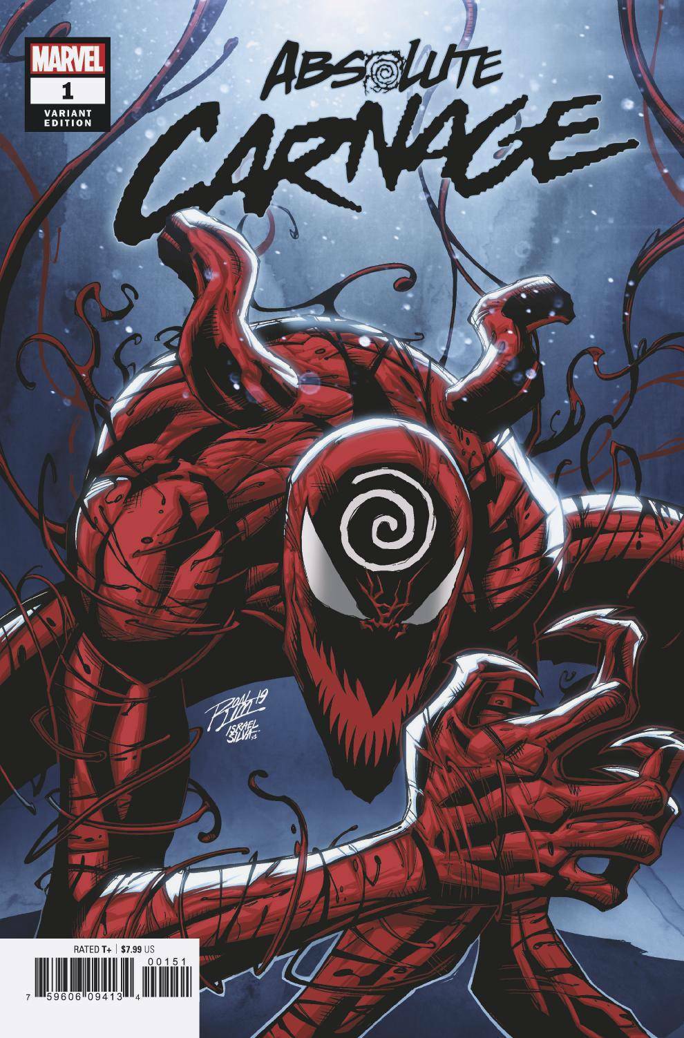ABSOLUTE CARNAGE #1 RON LIM VARIANT COVER MARVEL NM 1ST PRINT 2019 SPIDERMAN