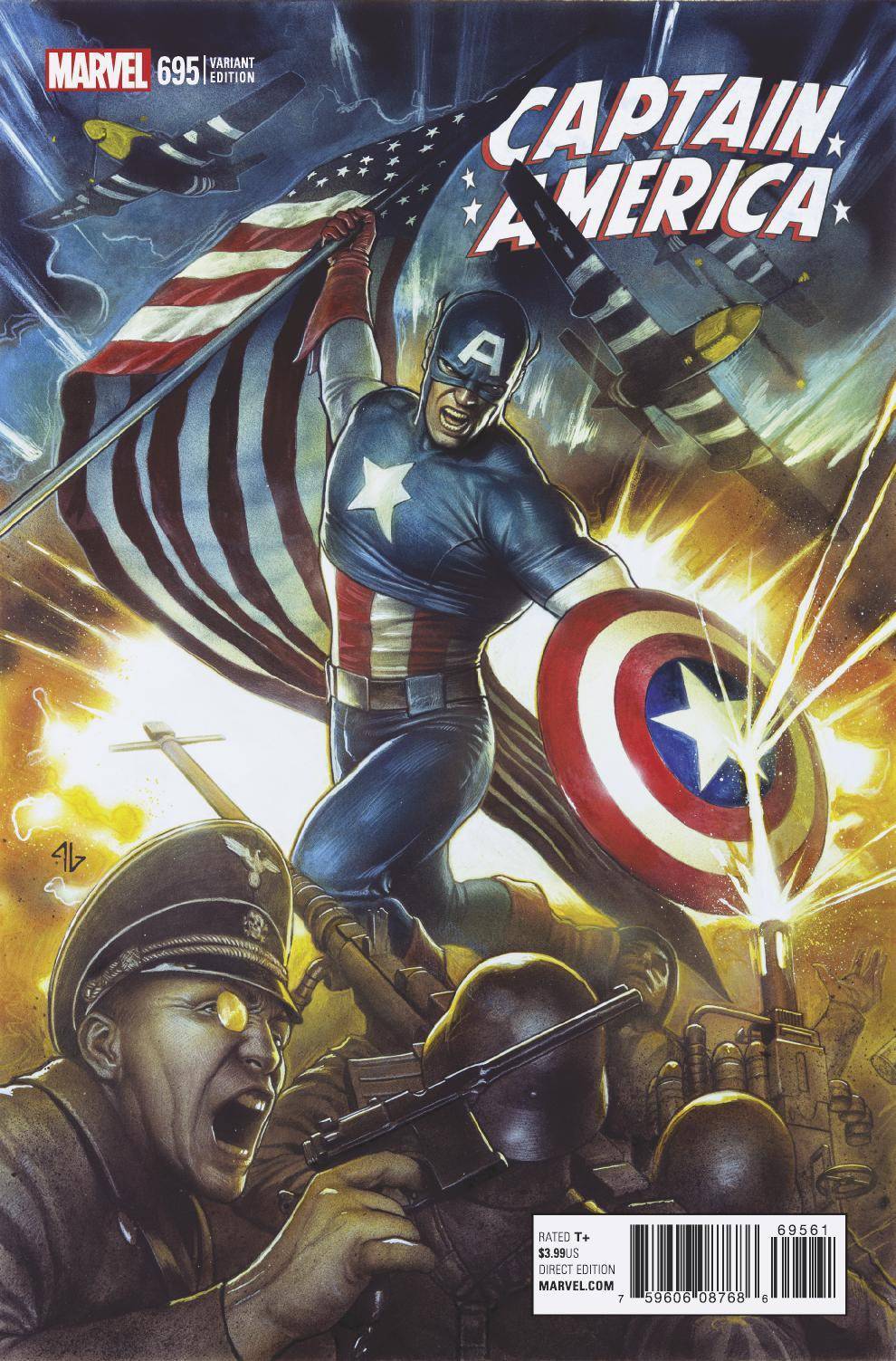CAPTAIN AMERICA #695 GRANOV VARIANT 1:25 MARVEL LEGACY COMICS 2017