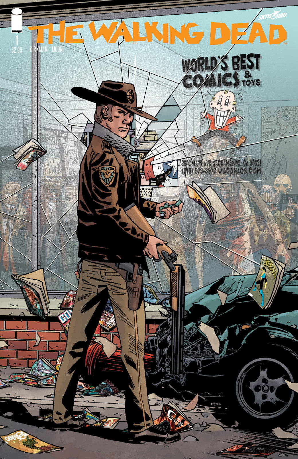 WALKING DEAD #1 15TH ANNIVERSARY WORLD'S BEST COMICS RETAILER VARIANT