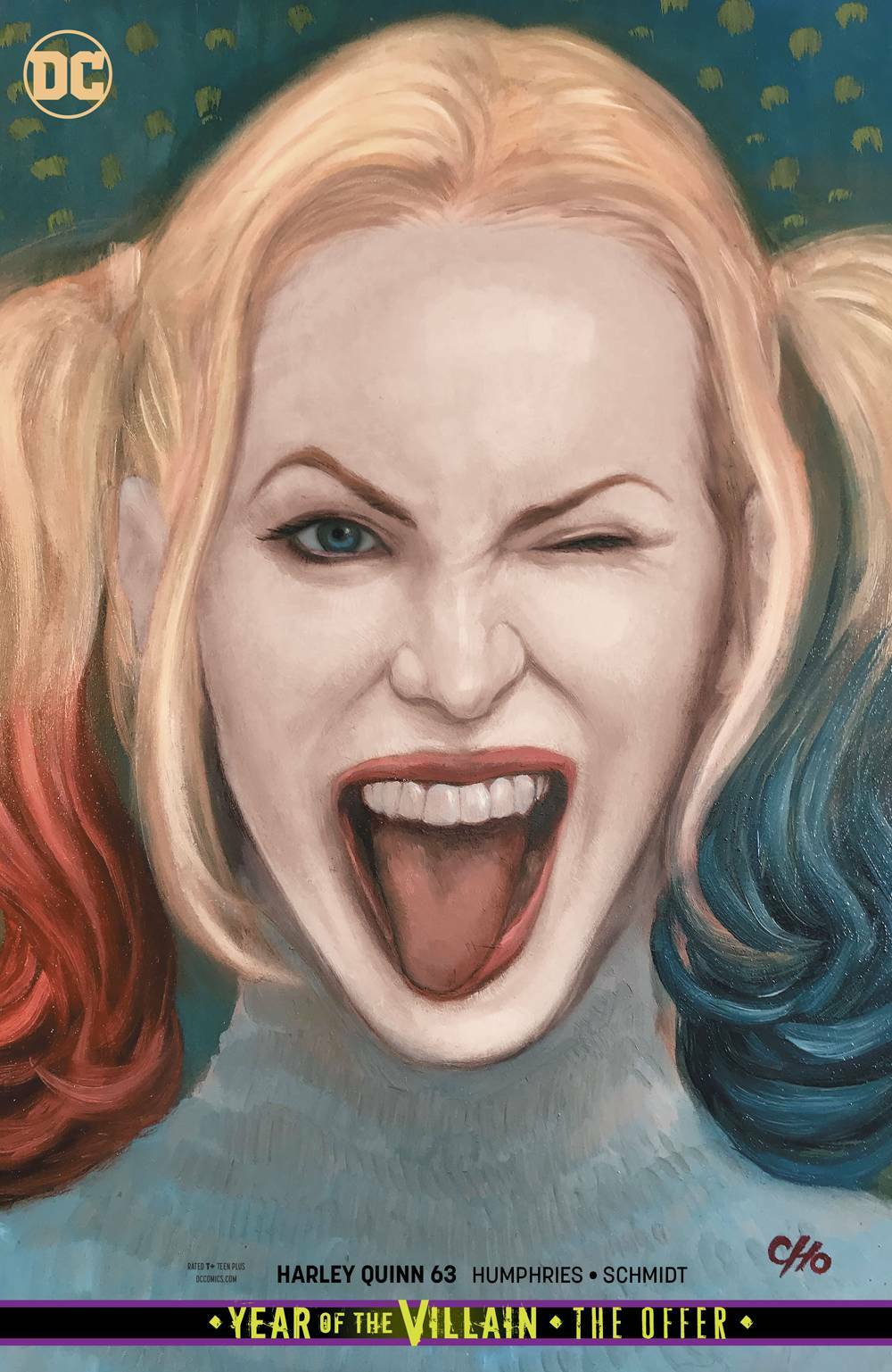 HARLEY QUINN #63 CARD STOCK VARIANT ED YOTV THE OFFER DC NM 1ST PRINT 2019