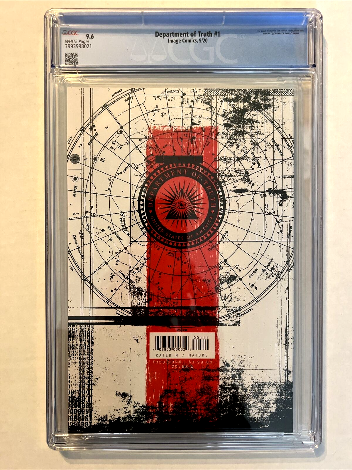 DEPARTMENT OF TRUTH #1 MAIN COVER 1st PRINT CGC 9.6 2020