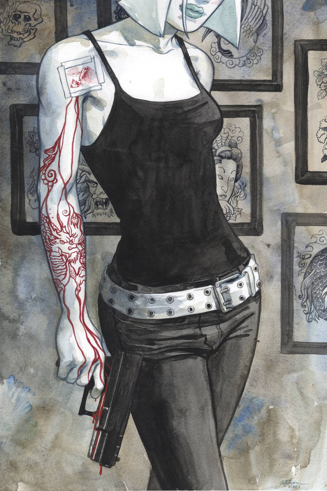 PEARL III #2 THOMPSON VARIANT BRIAN MICHAEL BENDIS GAYDOS 2022