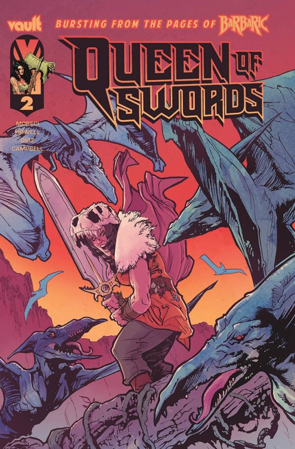QUEEN OF SWORDS #2 BARBARIC NM 1ST PRINT GOODEN VARIANT VAULT COMICS 2023