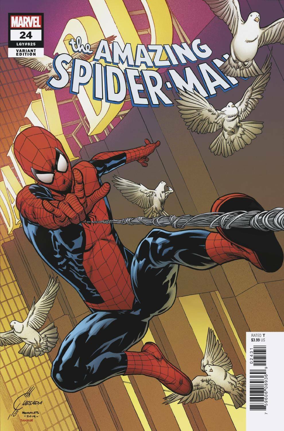 AMAZING SPIDER-MAN #24 QUESADA VARIANT MARVEL NM 1ST PRINT 2019