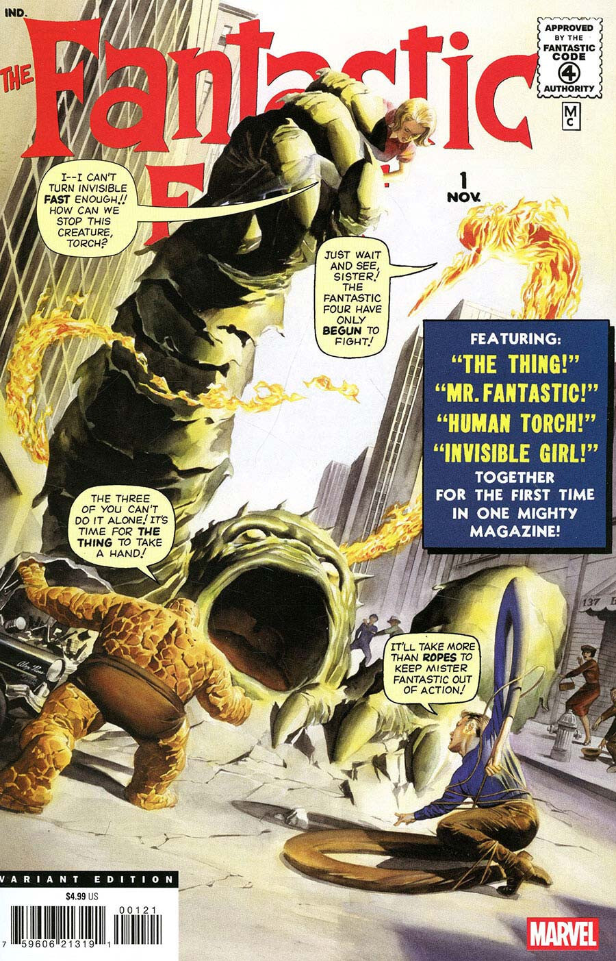 FANTASTIC FOUR #1 FACSIMILE NM 1ST PRINT ROSS VARIANT MARVEL COMICS 2025